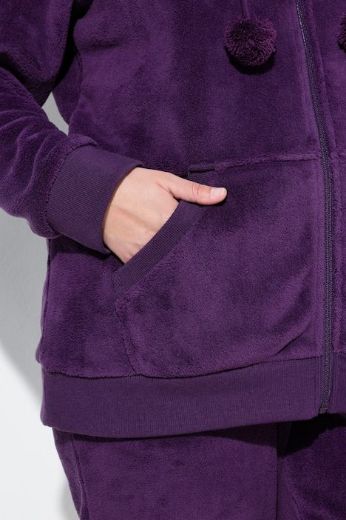 Plus size veliki brojevi Trenirka gornji dugih rukava s patentnim zatvaračem i kapuljačom za punije