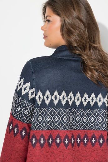 Plus size veliki brojevi Majica dugih rukava povišenog ovratnika za punije