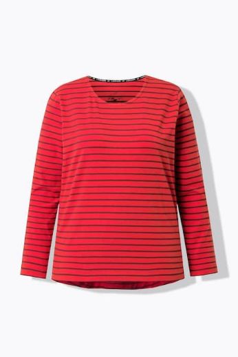 Plus size veliki brojevi Majica dugih rukava na pruge za punije