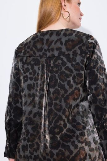 Plus size veliki brojevi Haljina elegantna midi dugih rukava za punije