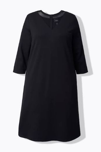 Plus size veliki brojevi Haljina midi 3/4 rukava za punije