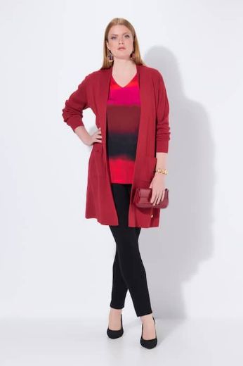 Plus size veliki brojevi Kardigan dugi model s džepovima za punije