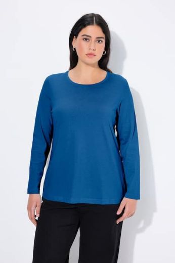 Plus size veliki brojevi Majica dugi rukavi okrugli izrez za punije