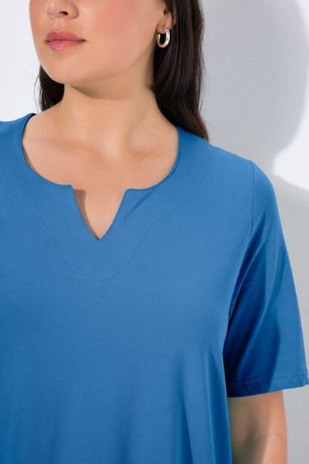 Plus size veliki brojevi Majica A kroj V ovratnik za punije
