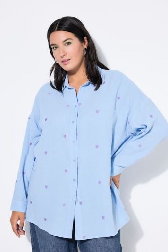 Plus size veliki brojevi Košulja šireg kroja s motivom srca za punije