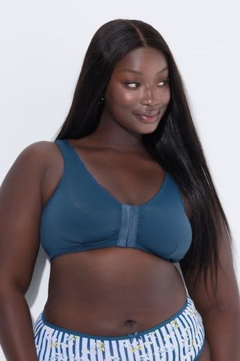 Plus size veliki brojevi Grudnjak 3 komada na prednje kopčanje za punije