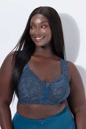 Plus size veliki brojevi Grudnjak na prednje kopčanje s patentnim zatvaračem za punije