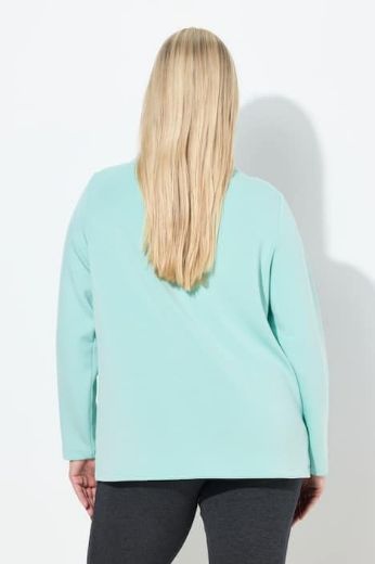 Plus size veliki brojevi Majica dugih rukava s ukrasnim džepovima za punije