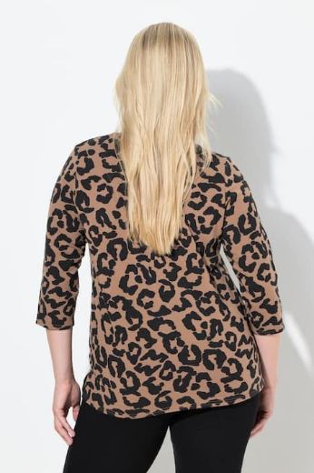 Plus size veliki brojevi Majica 3/4 rukava V ovratnika za punije
