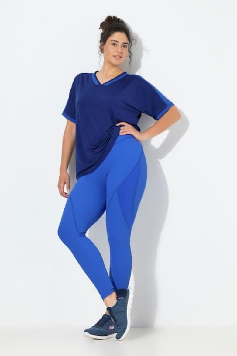 Plus size veliki brojevi Tajice sportske visokog struka za punije