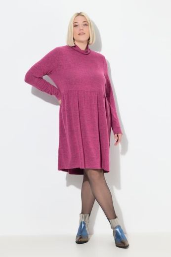Plus size veliki brojevi Haljina dugih rukava A kroja za punije