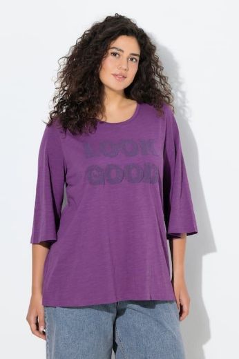 Plus size veliki brojevi Majica 3/4 rukava A kroja za punije