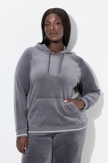 Plus size veliki brojevi Trenirka gornji dio  dugih rukava s kapuljačom za punije