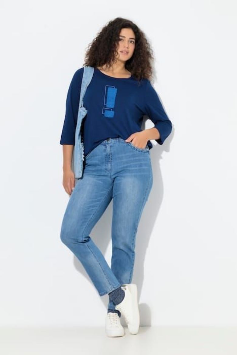 Plus size veliki brojevi Traperice uskih nogavica za punije