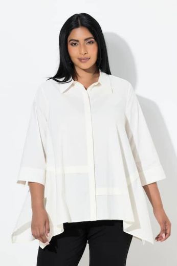 Plus size veliki brojevi Bluza 3/4 rukava šireg kroja za punije