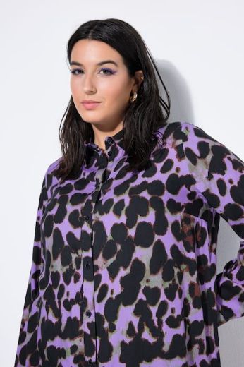 Plus size veliki brojevi Košulja dugih rukava dužeg kroja za punije