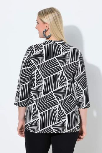 Plus size veliki brojevi Majica 3/4 rukava V ovratnika za punije