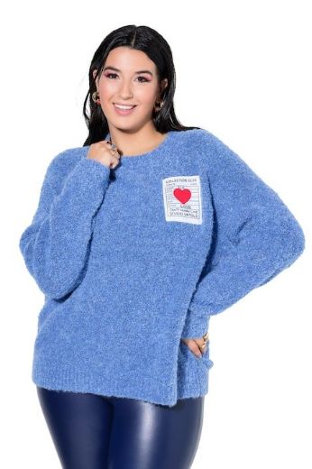 Plus size veliki brojevi Pulover dugih rukava šireg kroja za punije