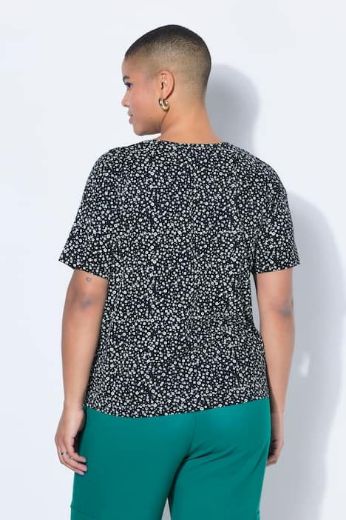 Plus size veliki brojevi Majica kratkih rukavas cvjetnim uzorkom za punije