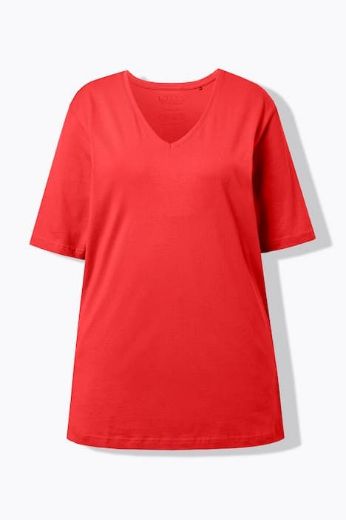Plus size veliki brojevi Majica V izrez Basic za punije