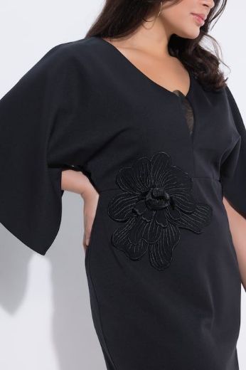Plus size veliki brojevi Haljina svečana 3/4 rukava za punije