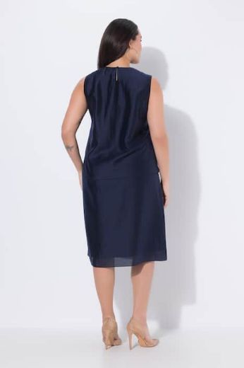 Plus size veliki brojevi Haljina elegantna midi bez rukava za punije