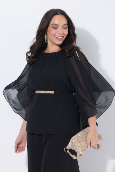 Veliki brojevi Bluza svečana moda za punije