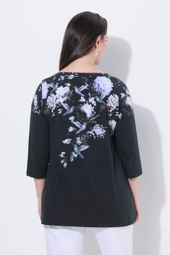 Plus size veliki brojevi Majica 3/4 rukava A kroja za punije