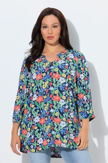Plus size veliki brojevi Tunika 3/4 rukava za punije