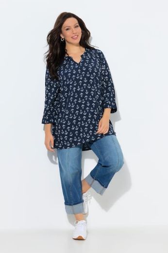 Plus size veliki brojevi Tunika 3/4 rukava za punije