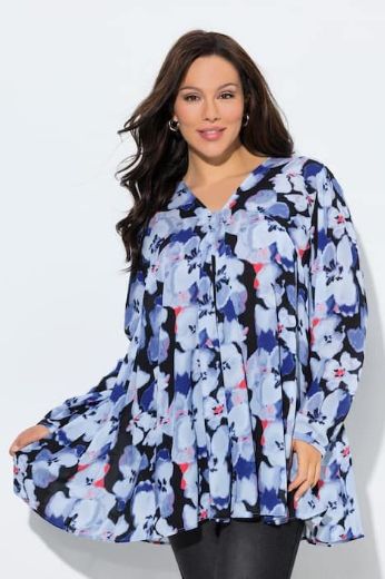 Plus size veliki brojevi Bluza dugih rukava A kroja za punije