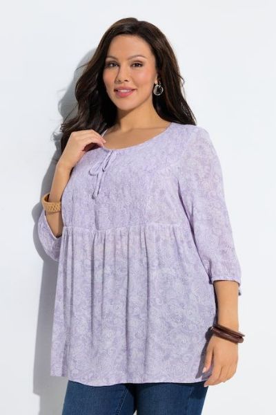 Veliki brojevi Bluza 3/4 rukava moda za punije
