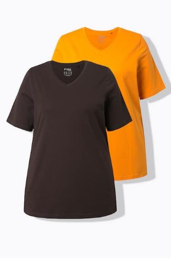 Plus size veliki brojevi Majica 2 komada kratkih rukava za punije
