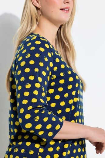 Plus size veliki brojevi Majica 3/4 rukava okruglog ovratnika za punije