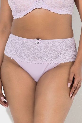 Plus size veliki brojevi Gaćice tange s ukrasnom čipkom za punije