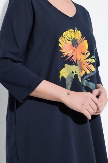 Plus size veliki brojevi Majica 3/4 rukava A kroja za punije