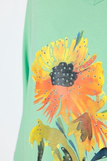 Plus size veliki brojevi Majica 3/4 rukava A kroja za punije
