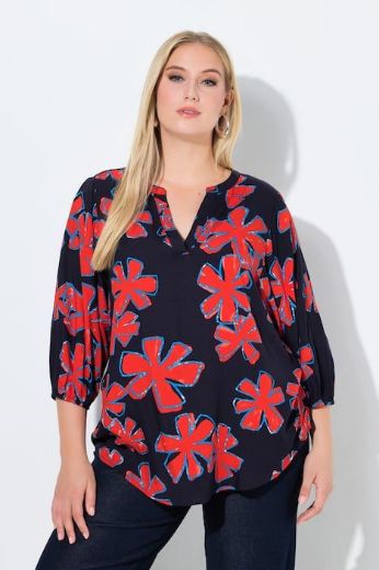 Plus size veliki brojevi Tunika 3/4 rukava A kroja za punije