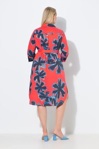 Plus size veliki brojevi Haljina midi 3/4 rukava za punije