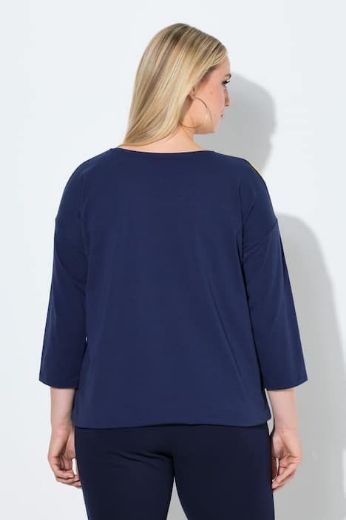 Plus size veliki brojevi Majica 3/4 rukava okruglog ovratnika za punije