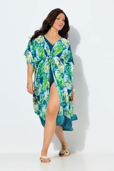 Veliki brojevi Kaftan s motivom palme moda za punije