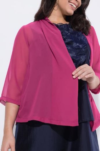 Plus size veliki brojevi Jakna lagana 3/4 rukavi za punije
