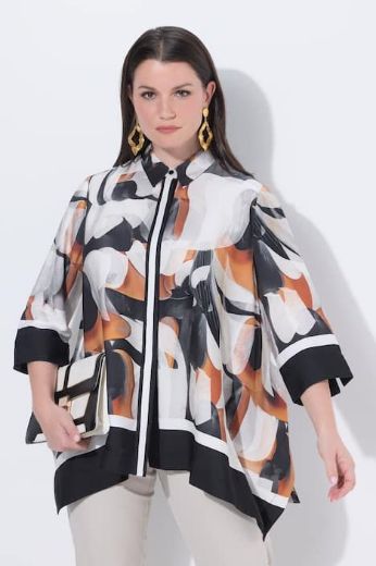 Plus size veliki brojevi Bluza 3/4 rukava šireg kroja za punije