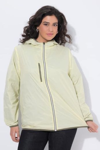 Plus size veliki brojevi Jakna dvostrana s kapuljačom za punije