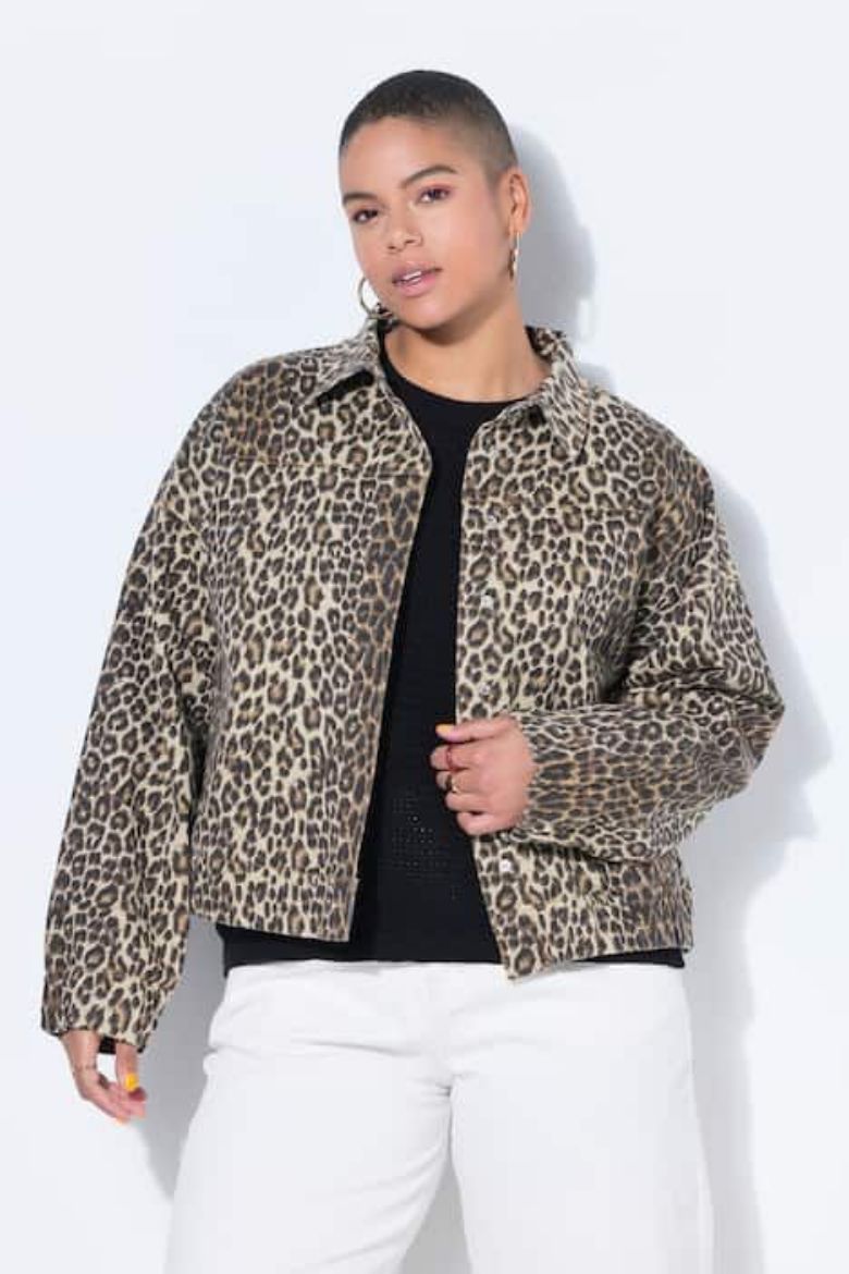 Plus size veliki brojevi Bluza dugih rukava s kragnom za punije