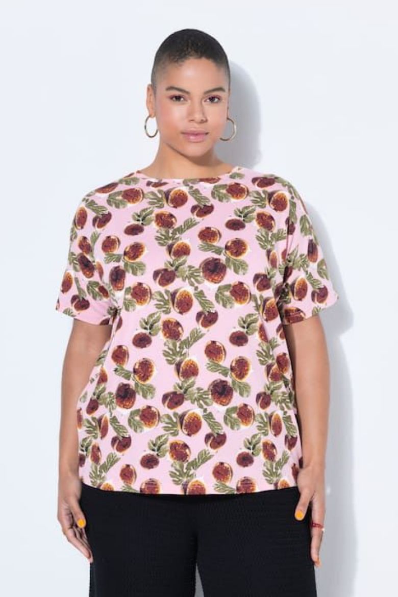 Plus size veliki brojevi Majica kratkih rukava šireg kroja za punije