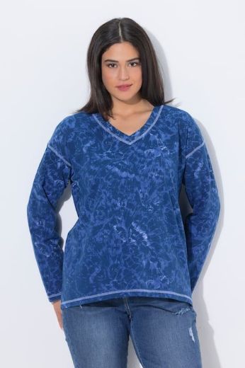 Plus size veliki brojevi Majica dugih rukava V izrez za punije
