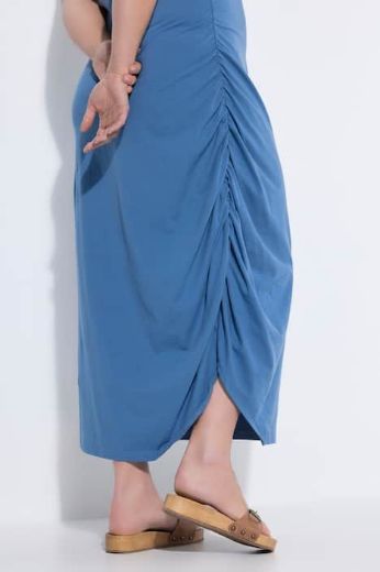 Plus size veliki brojevi Haljina maxi kratkih rukava za punije