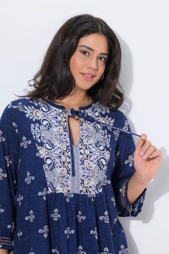 Plus size veliki brojevi Tunika 3/4 rukava A kroja za punije