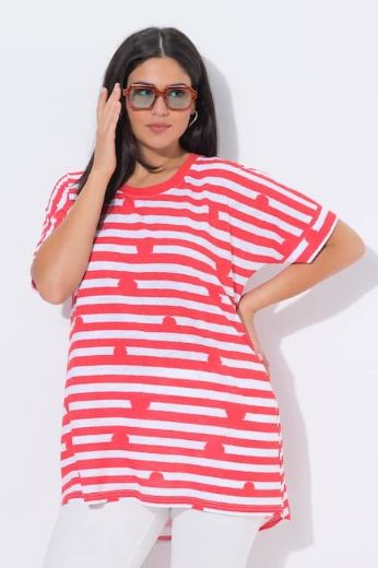 Plus size veliki brojevi Majica kratkih rukava dužeg i šireg kroja za punije
